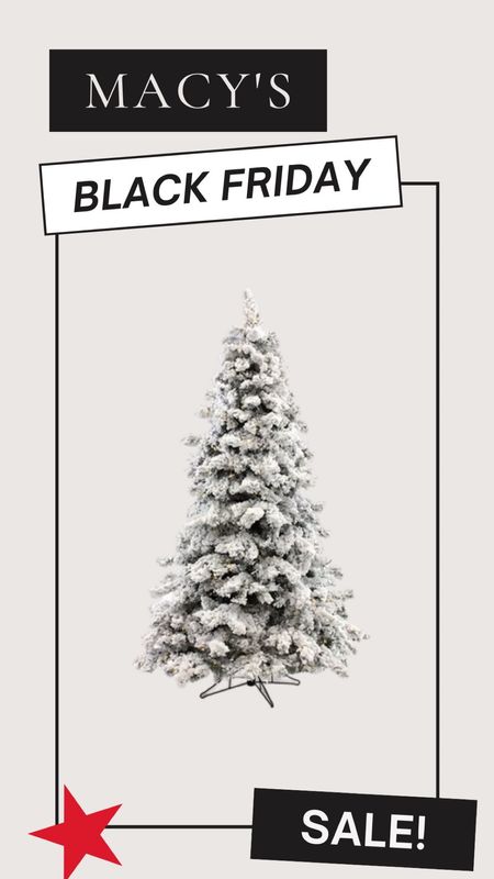 Christmas tree sale // Macy’s Black Friday special // flocked Christmas tree // pre-lit Christmas tree // Christmas decor // home decor // up to 60% off! 🎄🎁

#LTKHoliday #LTKCyberweek #LTKsalealert