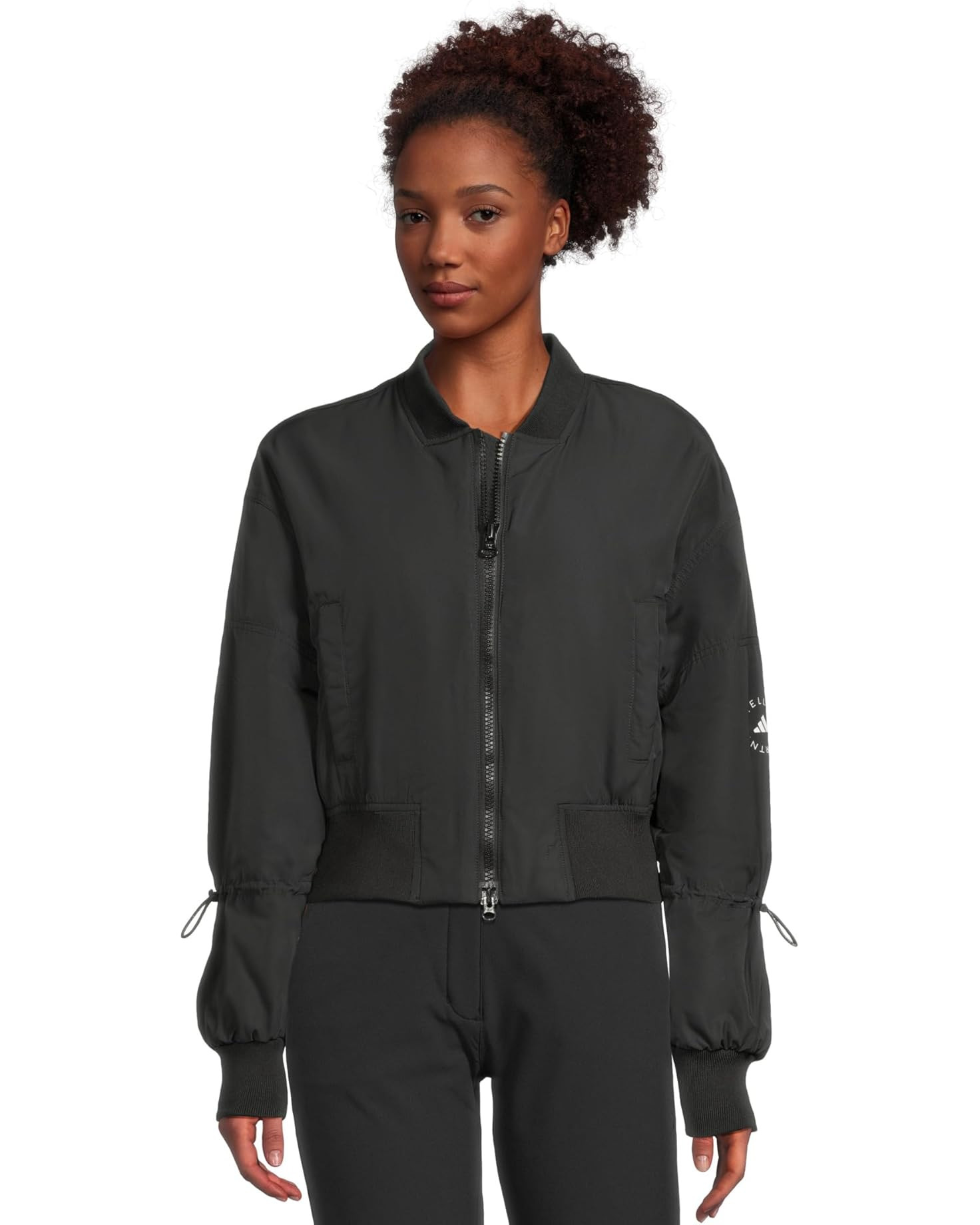 By Stella Mccartney Truenature Woven Bomber Cropped Jacket | Zappos