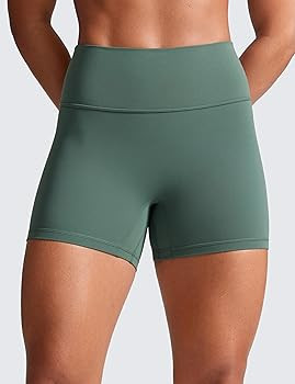 CRZ YOGA Secretsculpt Womens Butterlift High Waist Scrunch Butt Biker Shorts 4 Inches - No Front ... | Amazon (US)