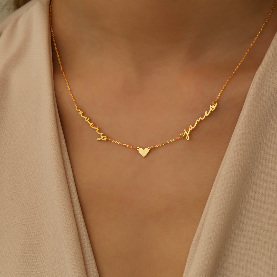 Handwriting Custom Name Necklace, Script Jewelry, Personalized Gifts, Custom Gifs Her, Gift Ideas... | Etsy (US)