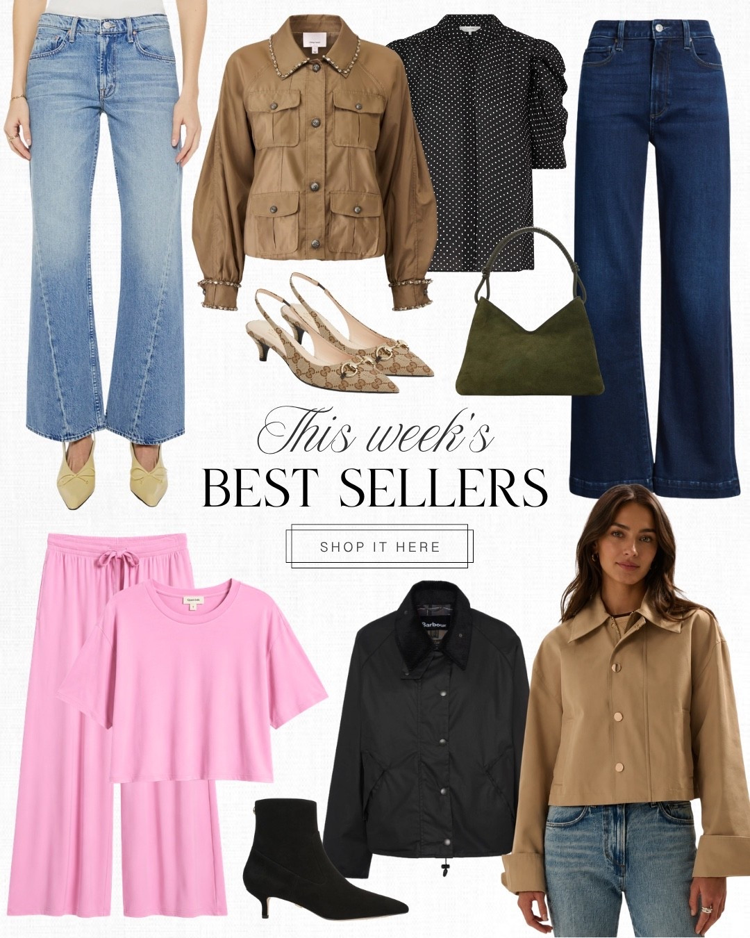 Top 10 Best Sellers: I noticed Nordstrom has been getting new additions to the sale and these Paige jeans are the perfect wash for fall. The Mother Bookie jeans are one of my favorite new styles and I’ve been wearing this twisted seam style nonstop. I spotted this new Favorite Daughter cropped trench and immediately added to cart. The cuffed sleeve details are so chic and modern.

#LTKgrwm #LTKSaleAlert #LTKootd