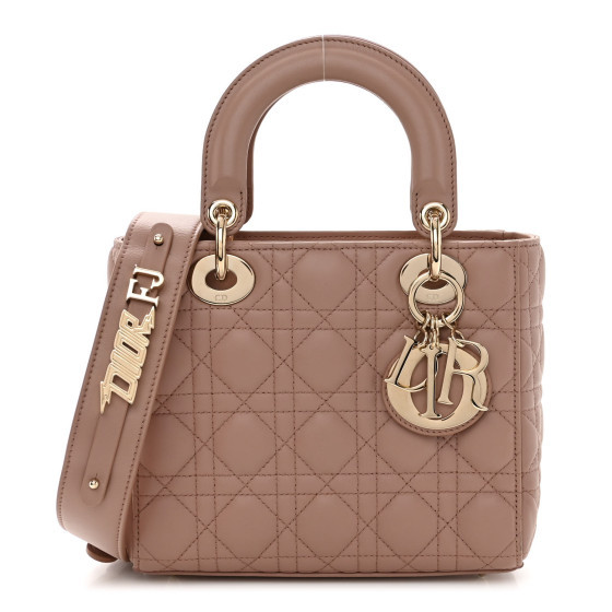 Lambskin Cannage My ABCDior Lady Dior Fard | FASHIONPHILE (US)