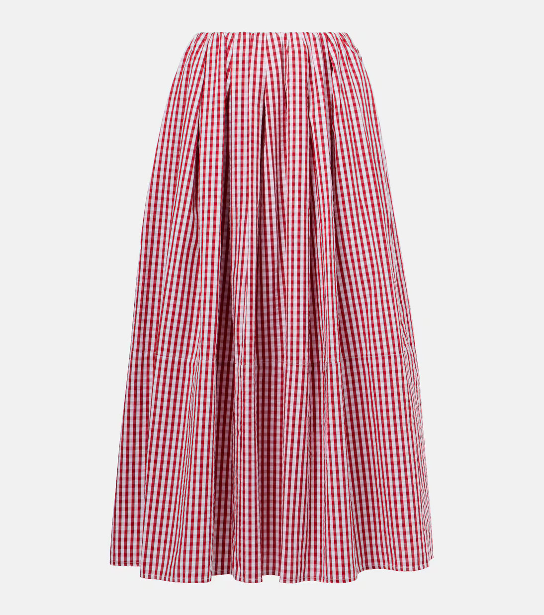 Solinas gingham cotton poplin midi skirt | Mytheresa (US/CA)