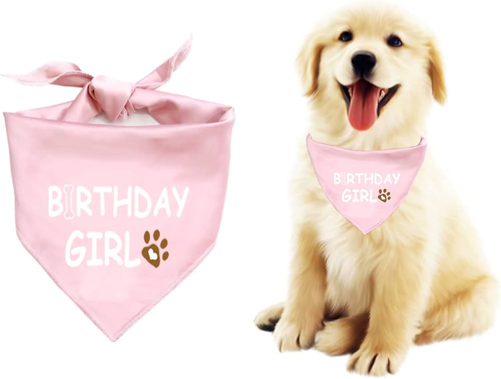 Dog Birthday Bandana Dog Birthday Boy Girl Dog Birthday Supplies for Small Medium Large Pet（Sma... | Amazon (US)