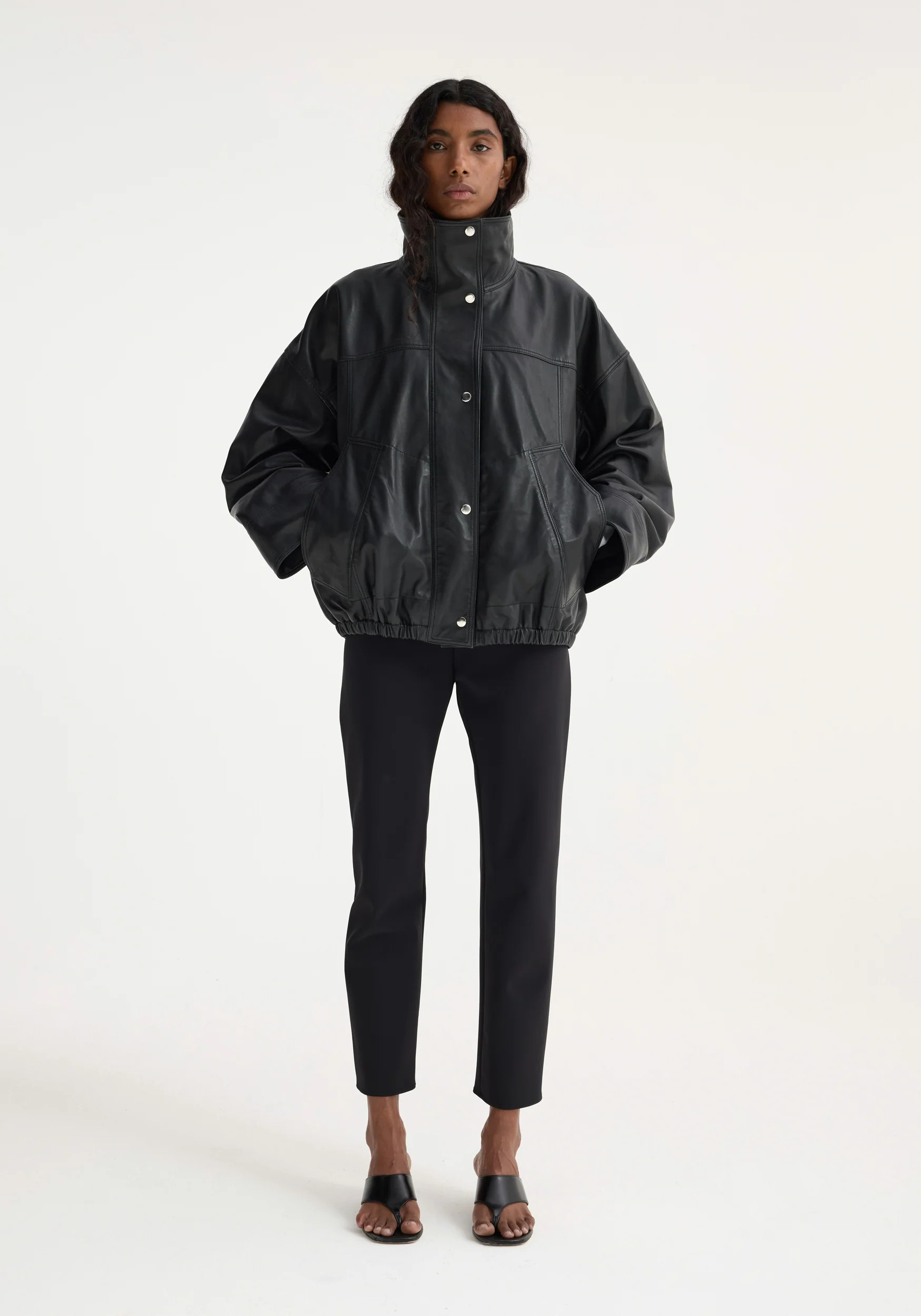 reinvented leather jacket | black | Rohe