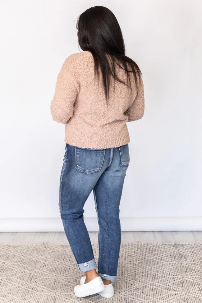 Under The Streetlights Taupe Button Up Textured Cardigan | The Pink Lily Boutique