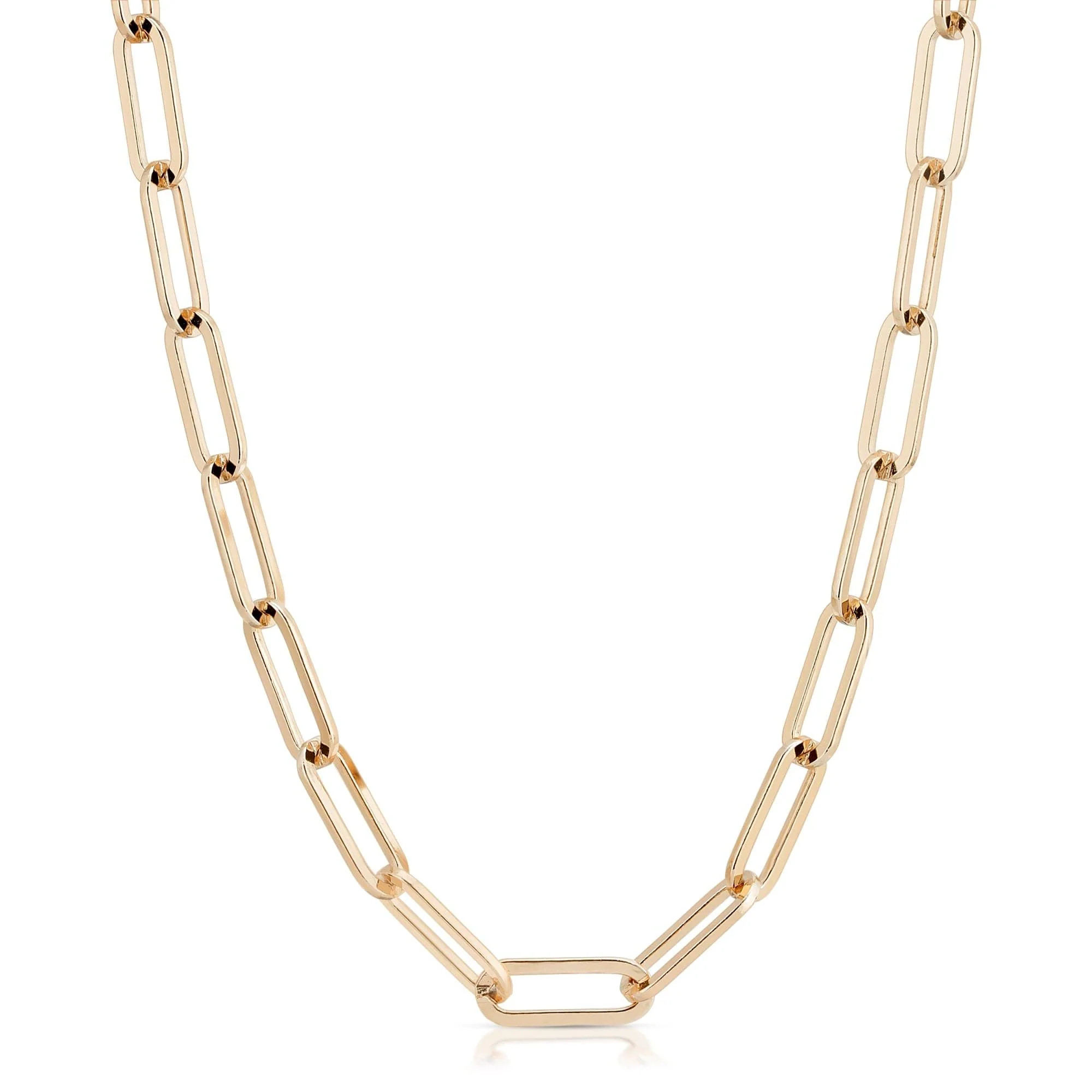 Large Elongated Link Chain | Eklexic Jewelry
