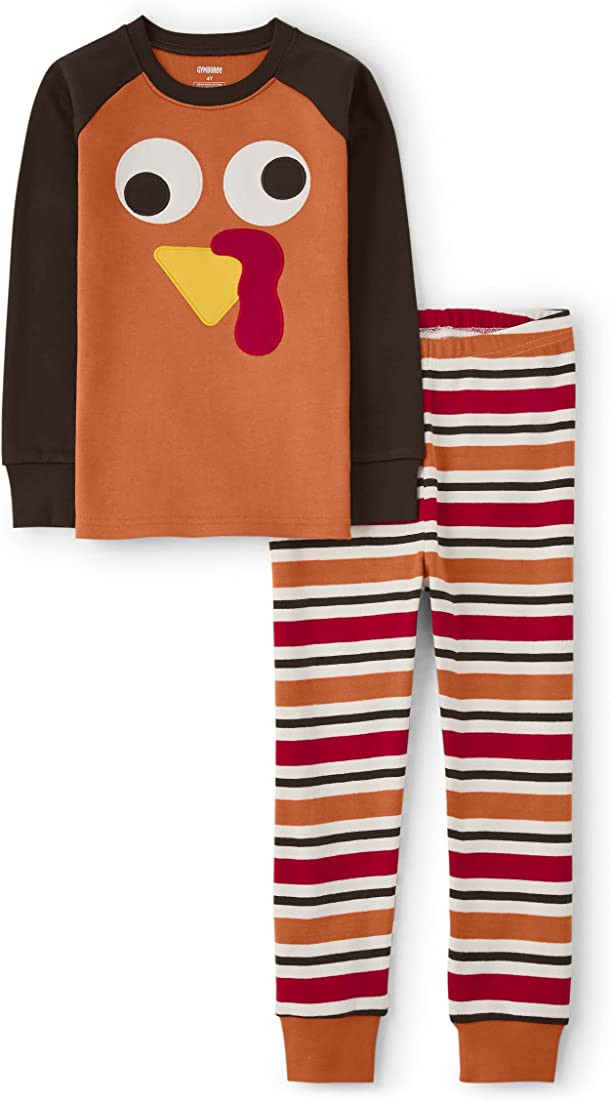 Amazon.com: Gymboree Unisex-Child Gymmie Cotton Pajama Sets, Big Kid, Toddler, Baby, Thanksgiving... | Amazon (US)