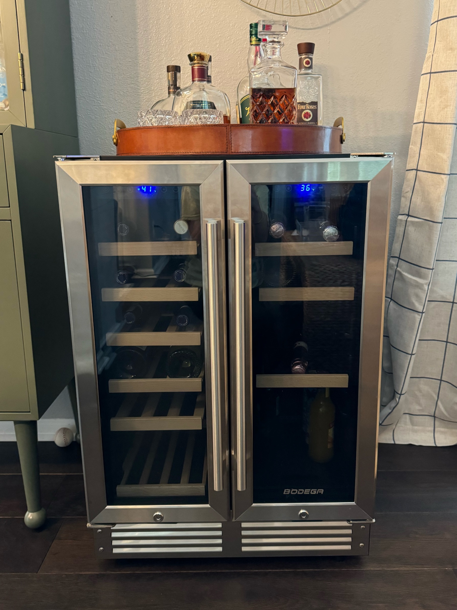 The perfect way to add a wine bar if you have a small space!

#LTKHome #LTKStyleTip #LTKParties