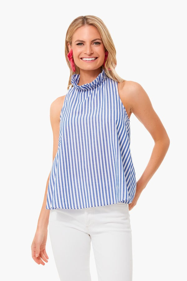 Blue Stripe Mason Blouse | Tuckernuck (US)