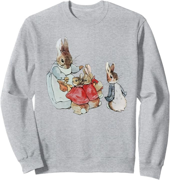 Women Retro Cottagecore Easter Bunny Vintage Easter Rabbit Sweatshirt | Amazon (US)