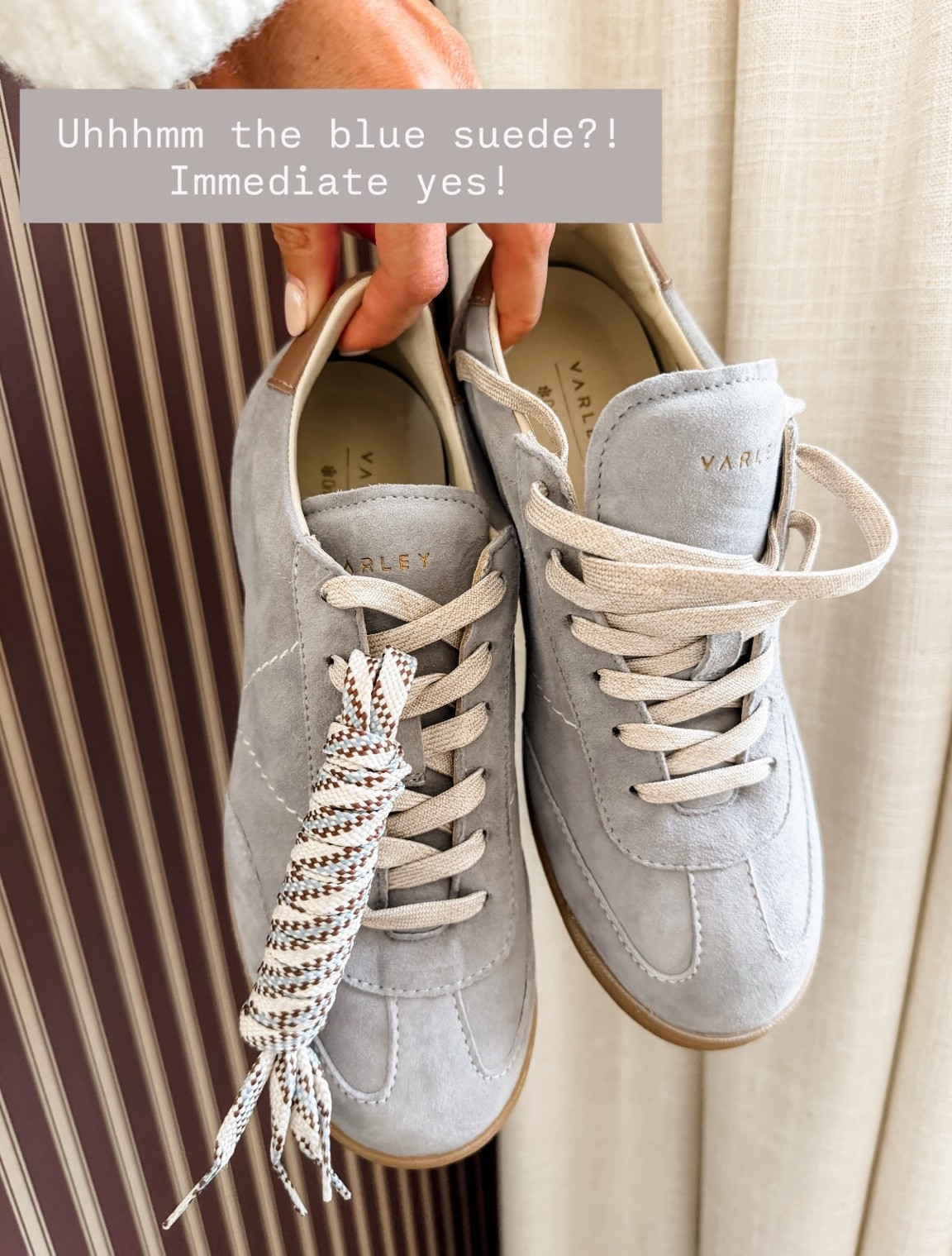 How cute are these sneakers?! I love this color, and these will go with so much! 

Loverly Grey, Varley, suede sneakers, grey sneakers, fall shoes, fall sneakers, fall accessories

#LTKSeasonal