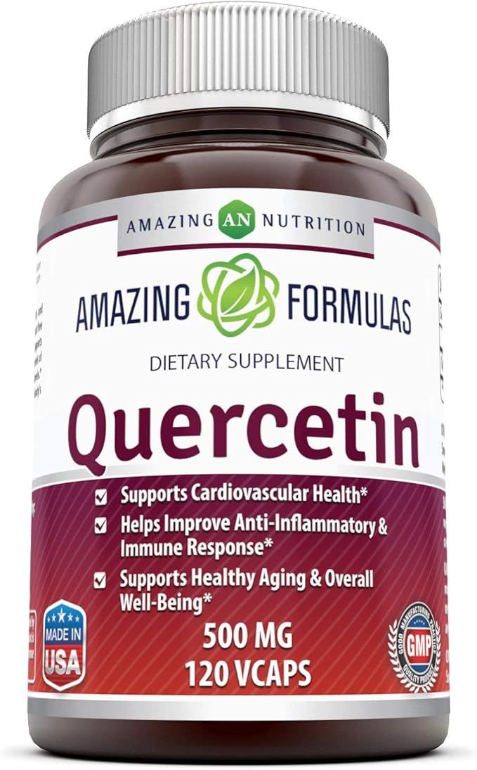 Amazing Formulas - Quercetin 500 Mg, 120 VCaps(Vegetarian Capsules) (Non-GMO,Gluten Free, Vegan) ... | Amazon (US)