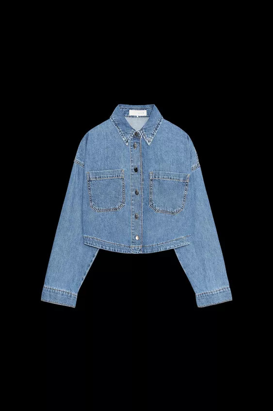 Z1975 SHORT DENIM SHIRT | Zara US