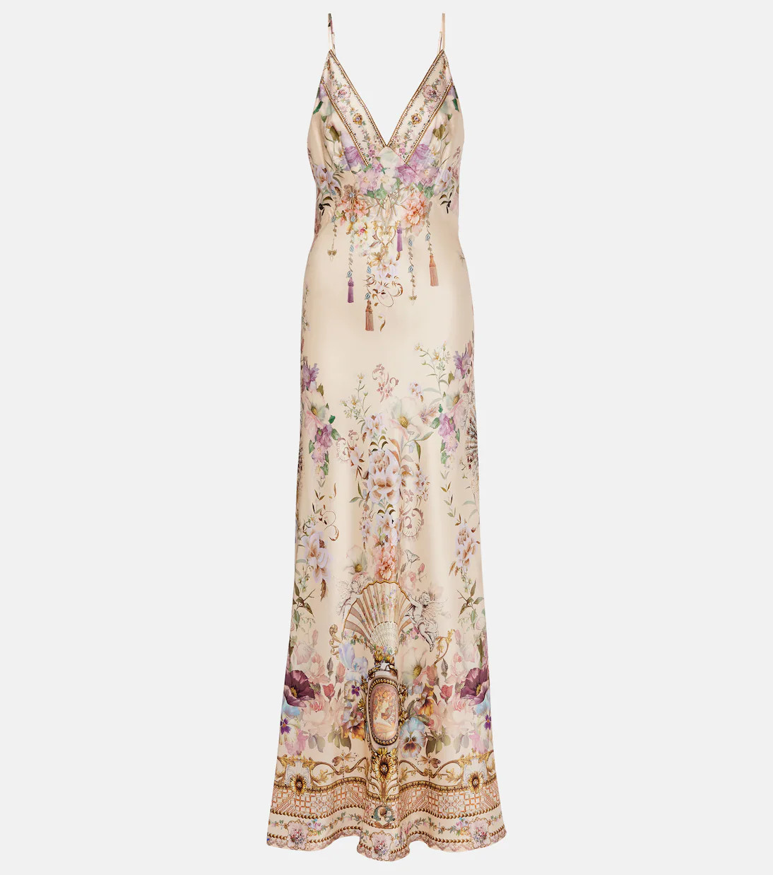 Embellished floral silk slip dress | Mytheresa (US/CA)