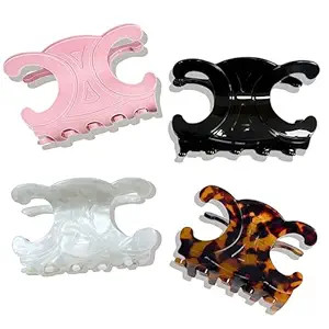 Premium Durable Acetate Butterfly Hair Clips, Hair Clip, 4 Pack Medium Size Acetate Hair Claw Cli... | Amazon (US)