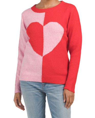 Heart Crew Neck Sweater | Marshalls