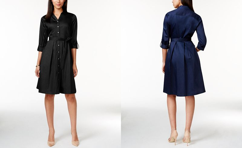 Charter Club Belted Shirtdress, Only at Macy's | Macys (US)