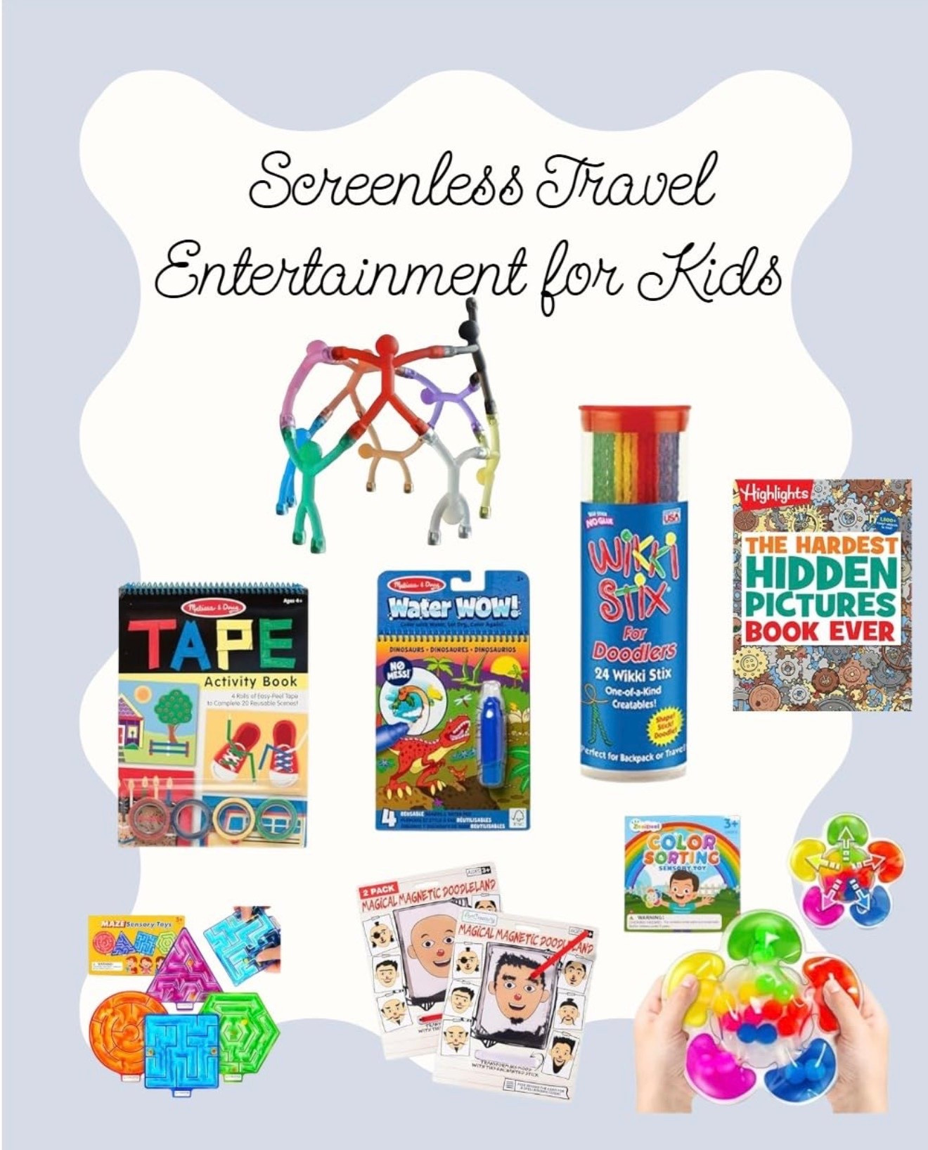 Traveling with kids can be tough! Here are some tried and true silent toys that my kiddos love. Easy for the plane or long car rides (or just for times you need a quiet break) 🩵

#LTKKids #LTKTravel #LTKmomlife