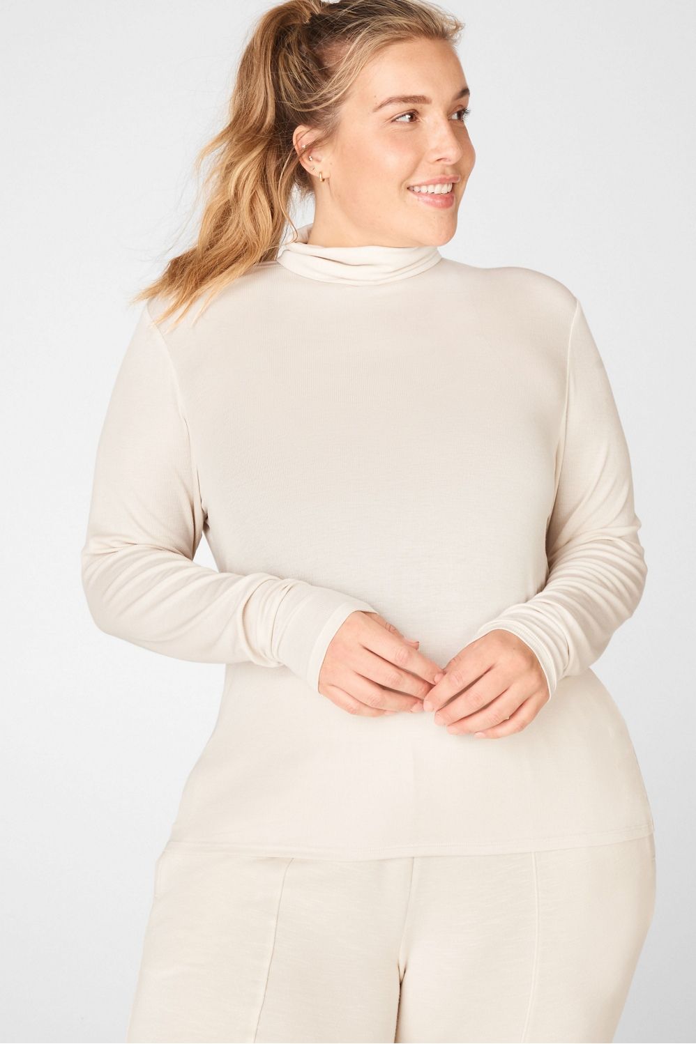 Jess Long-Sleeve Turtleneck Top | Fabletics - North America