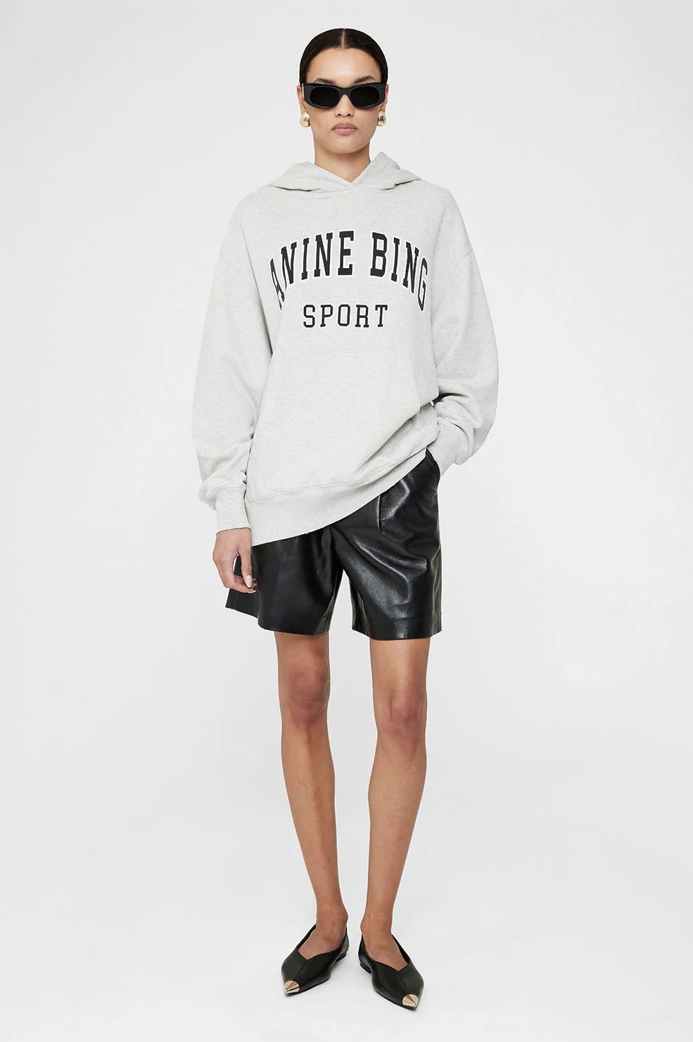 Alto Hoodie ANINE BING in Heather Grey | Anine Bing