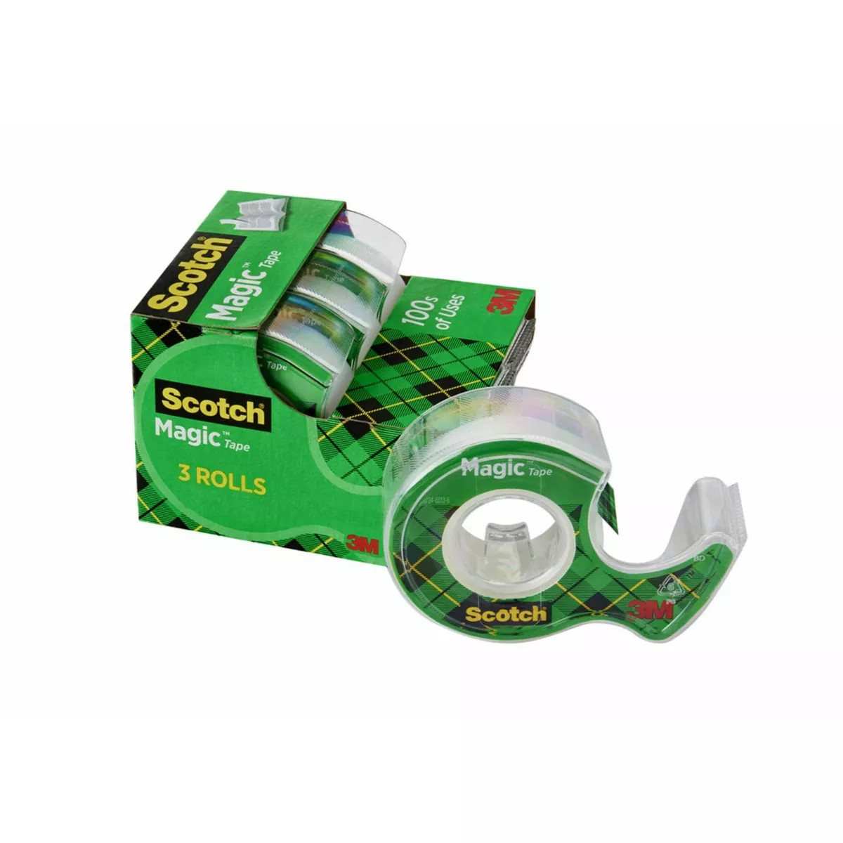 Scotch Magic Tape, Holiday Gift Wrap Supplies, 0.75"x 350"  3 Tape Rolls with Dispensers | Target