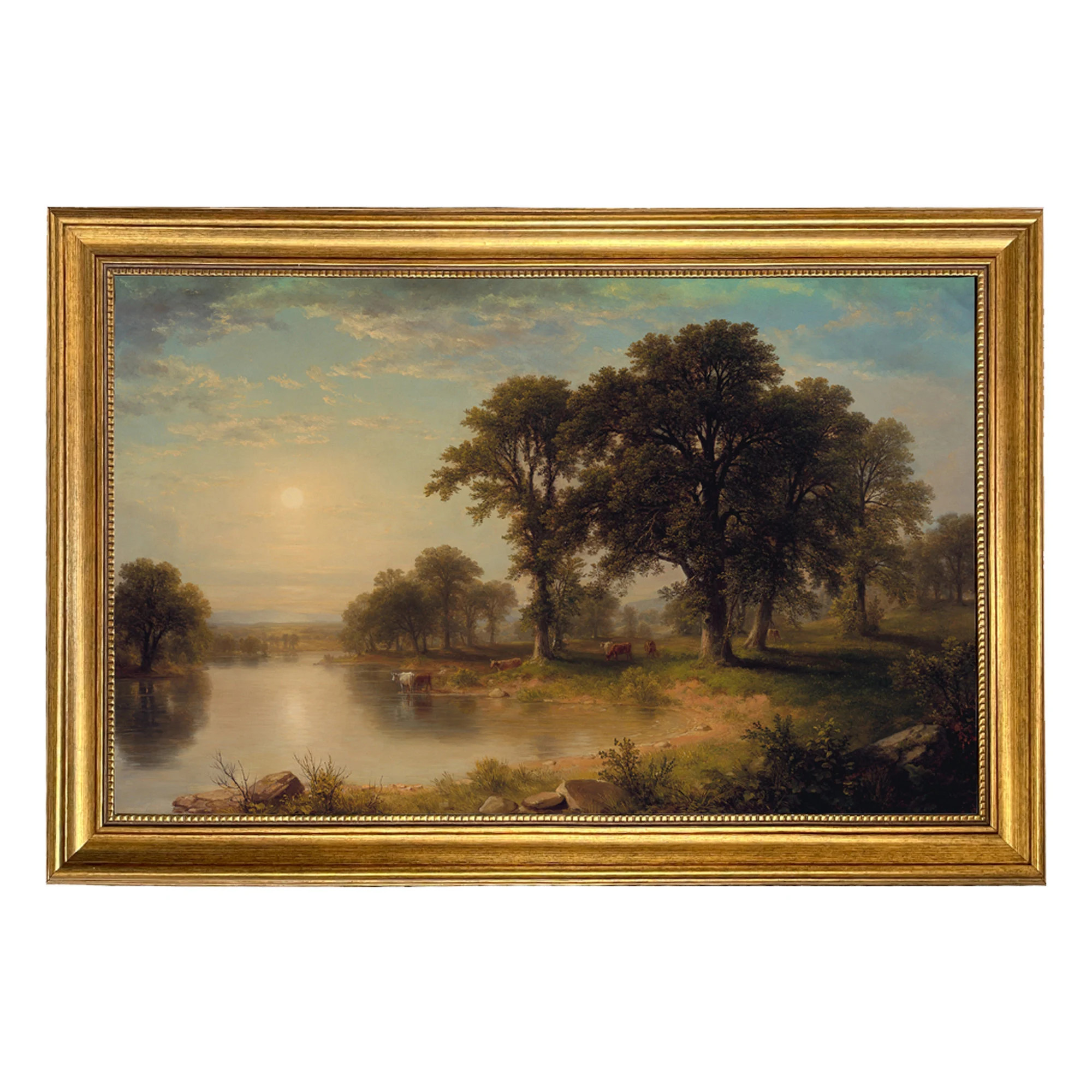 Asher Durand Summer Afternoon Landscape Framed Canvas Print, Gallery Wall Art | Etsy (Global)