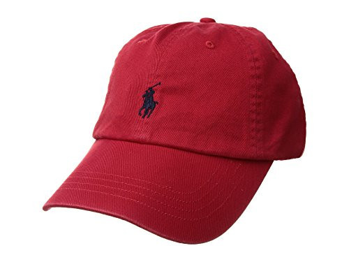 Polo Ralph Lauren Men's Classic Pony Logo Hat Cap (BSR RL2000 Red) One Size | Amazon (US)