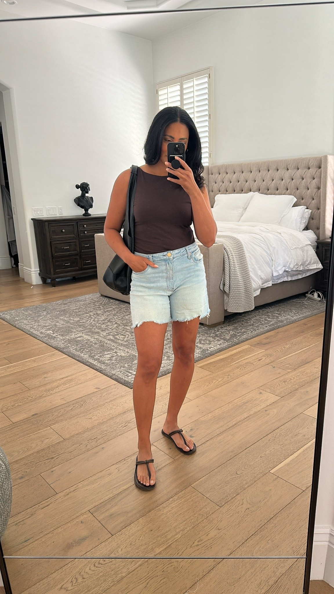 These denim shorts are the stretchiest pair I own!! Great light wash for summer too. This top is on sale and 30% off too. All fit true to size.

#LTKSaleAlert #LTKOver40 #LTKootd