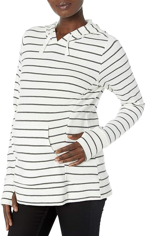 Motherhood Maternity Women's Maternity Nursing Long Sleeve Hooded Fleece Sweatshirt | Amazon (US)