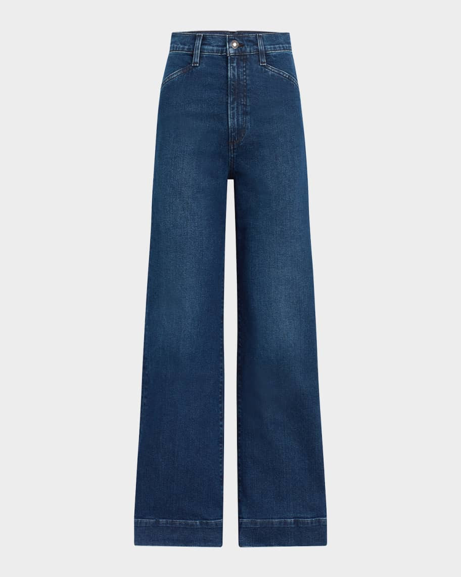 Favorite Daughter The Mischa Super High Rise Wide-Leg Jeans | Neiman Marcus