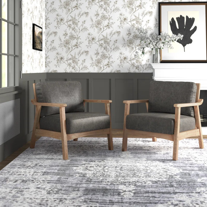 Willbanks 27" W Polyester Armchair (Set Of 2) | Wayfair North America