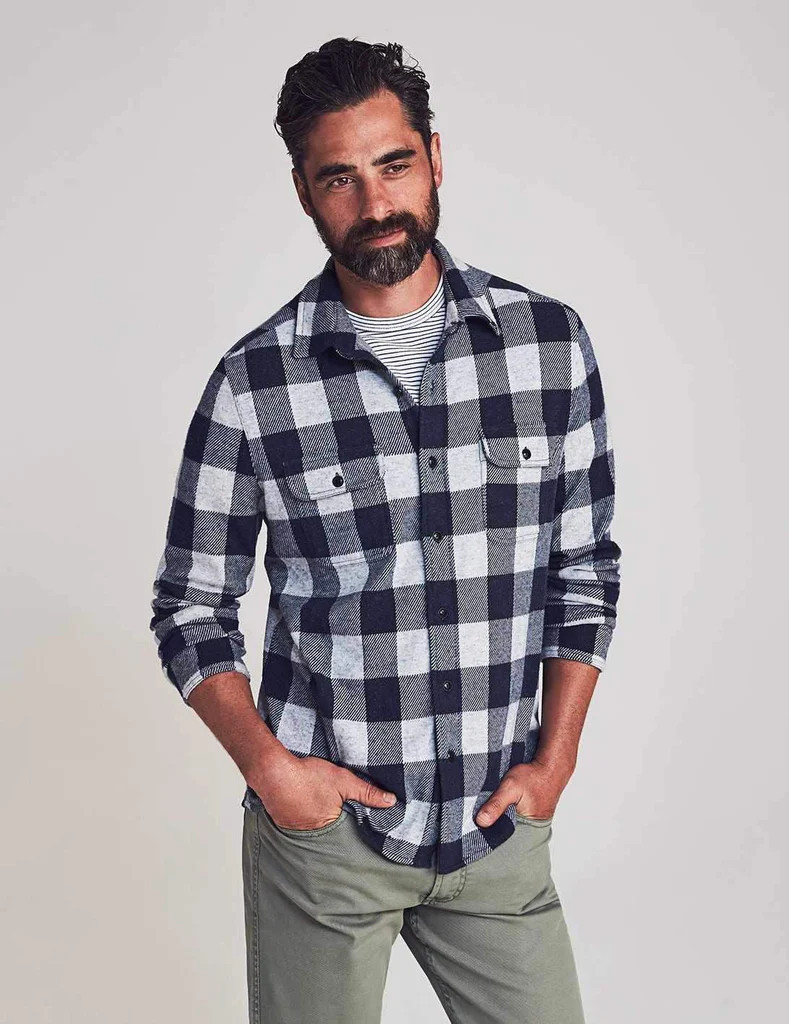 Legend™ Sweater Shirt - Arctic Buffalo | Faherty