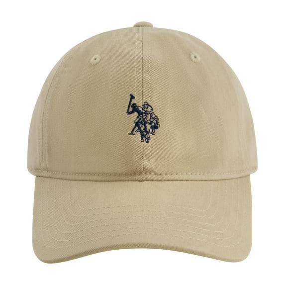 U.S. Polo Assn. Double Horseman Washed Twill Baseball Cap, Khaki, One Size Fits Most | Walmart (US)