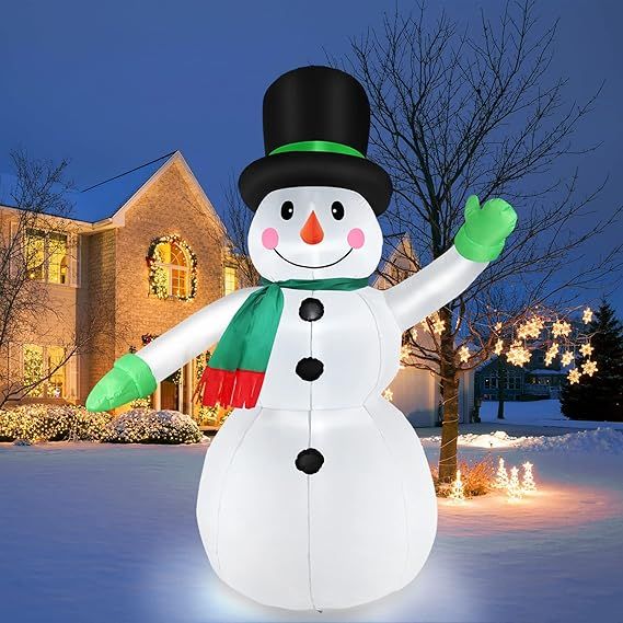 Christmas Inflatables Snowman Outdoor Yard Decorations, Christmas Blow Up Decoration, 4 FT Inflat... | Amazon (US)