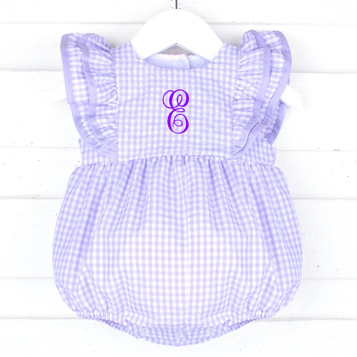 Purple Gingham Alice Bubble | Classic Whimsy