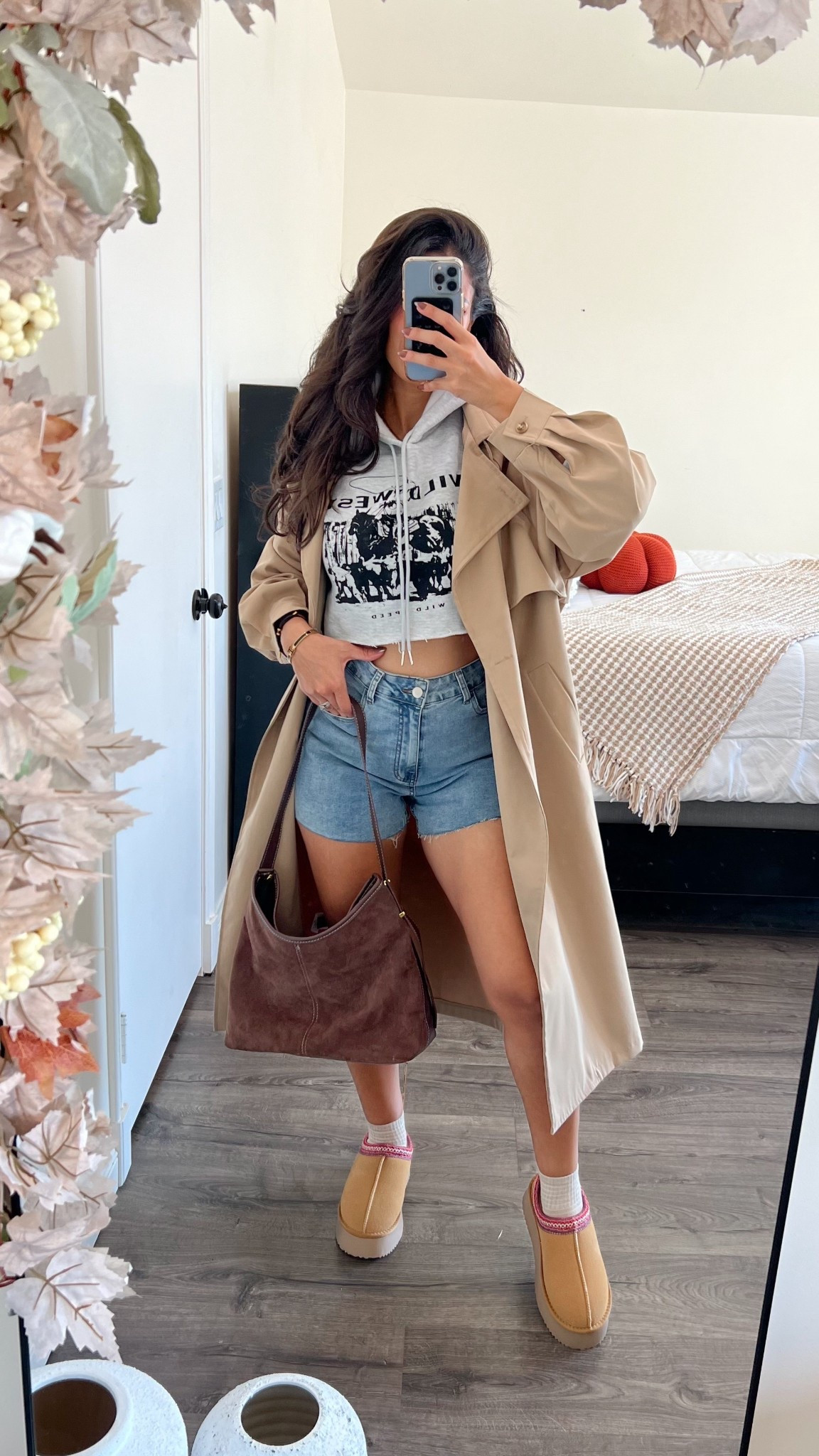 Comfy fall outfit ideas! Shorts size 6. 

#LTKSeasonal #LTKStyleTip #LTKFindsUnder50