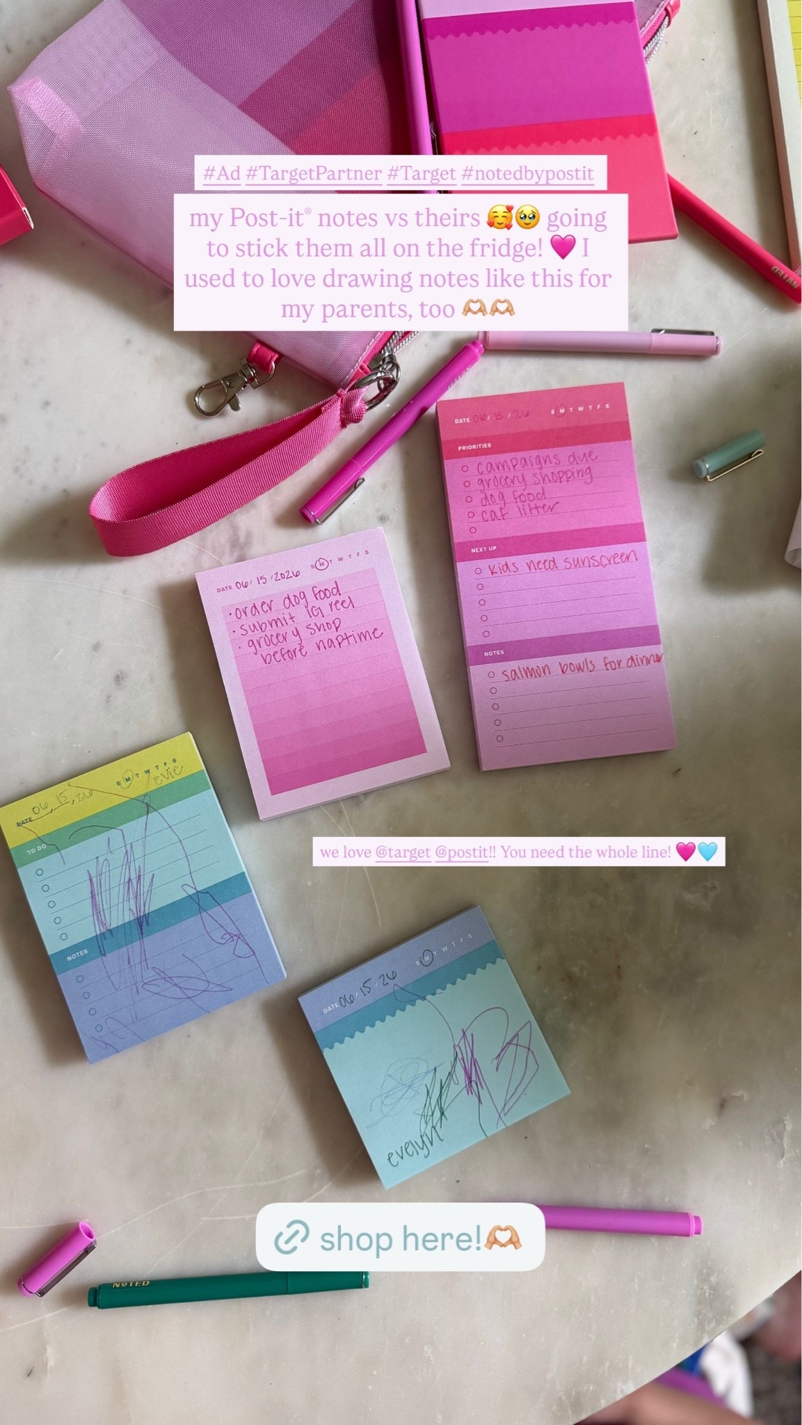 #AD Can’t get enough of this NOTED by Post-it® collection!!! Now available at @target — it’s so cute. I couldn’t decide on a colorway, so I grabbed them all 🙈@postit #TargetPartner #Target #notedbypostit @shop.ltk #liketkit