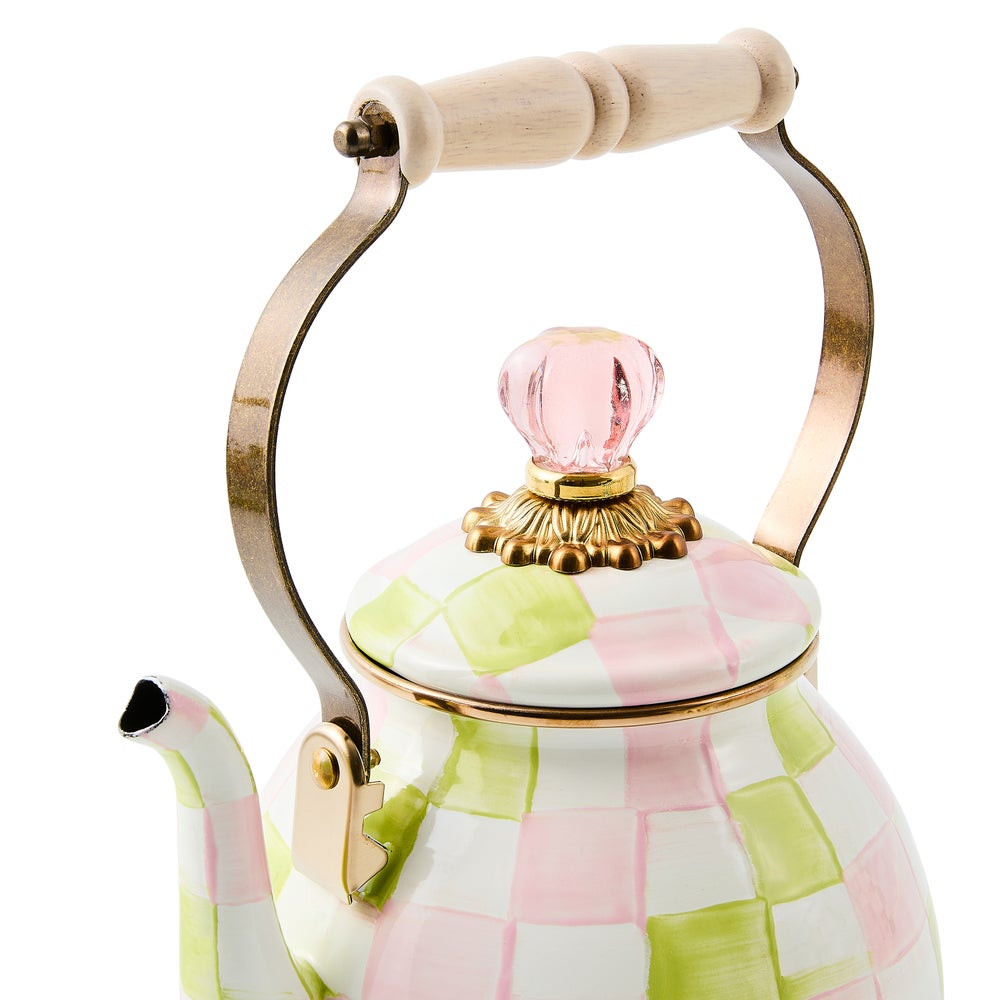 Palm Beach Check 2 Quart Tea Kettle | MacKenzie-Childs