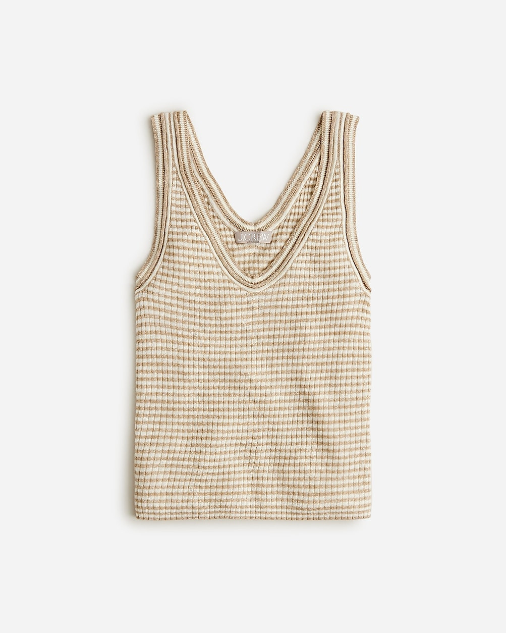 Merino-linen blend sweater-tank in stripe | J. Crew US