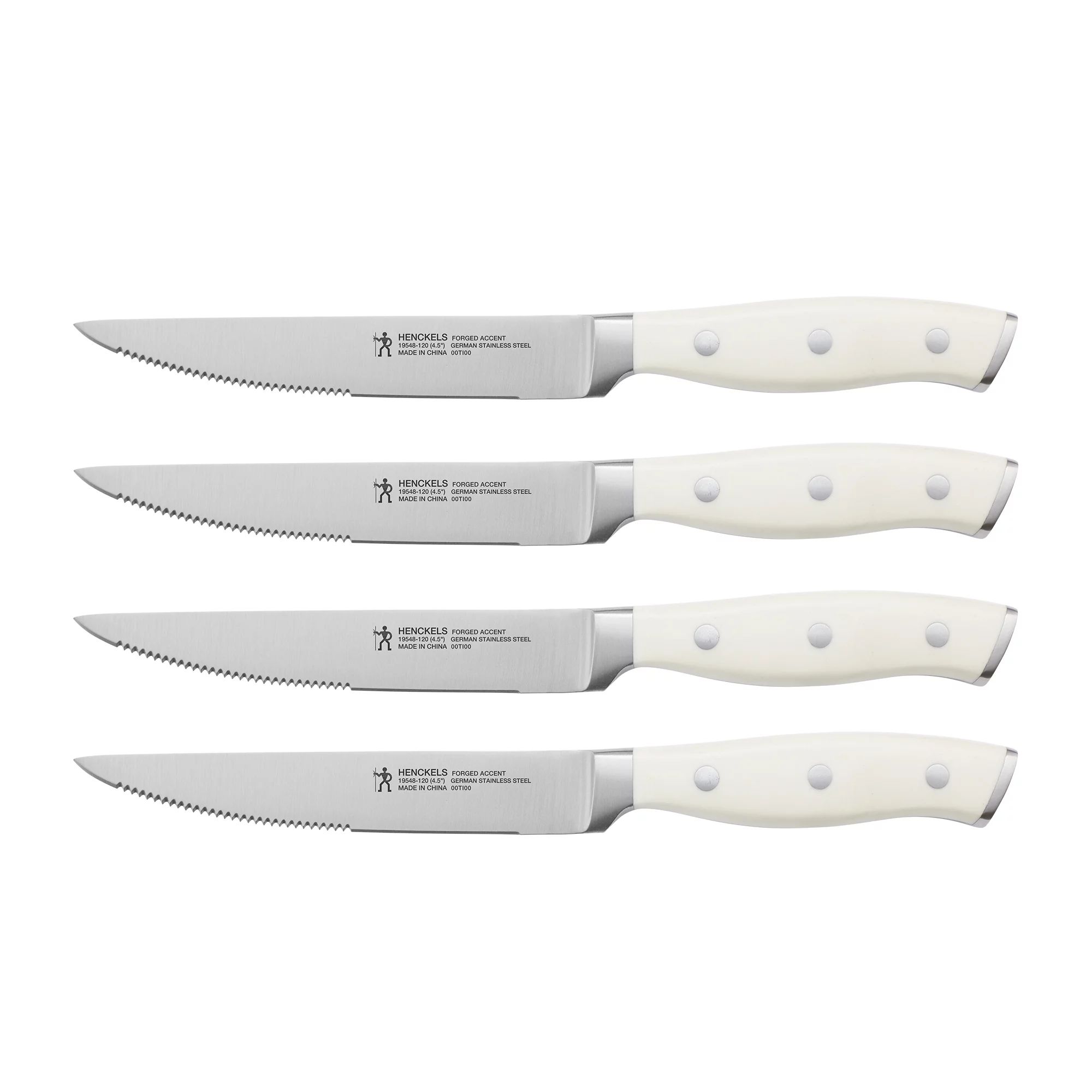 Henckels Forged Accent 4-pc Steak Knife Set - White | Walmart (US)