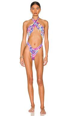 Beach Bunny Sybil Wrap One Piece in Floral from Revolve.com | Revolve Clothing (Global)
