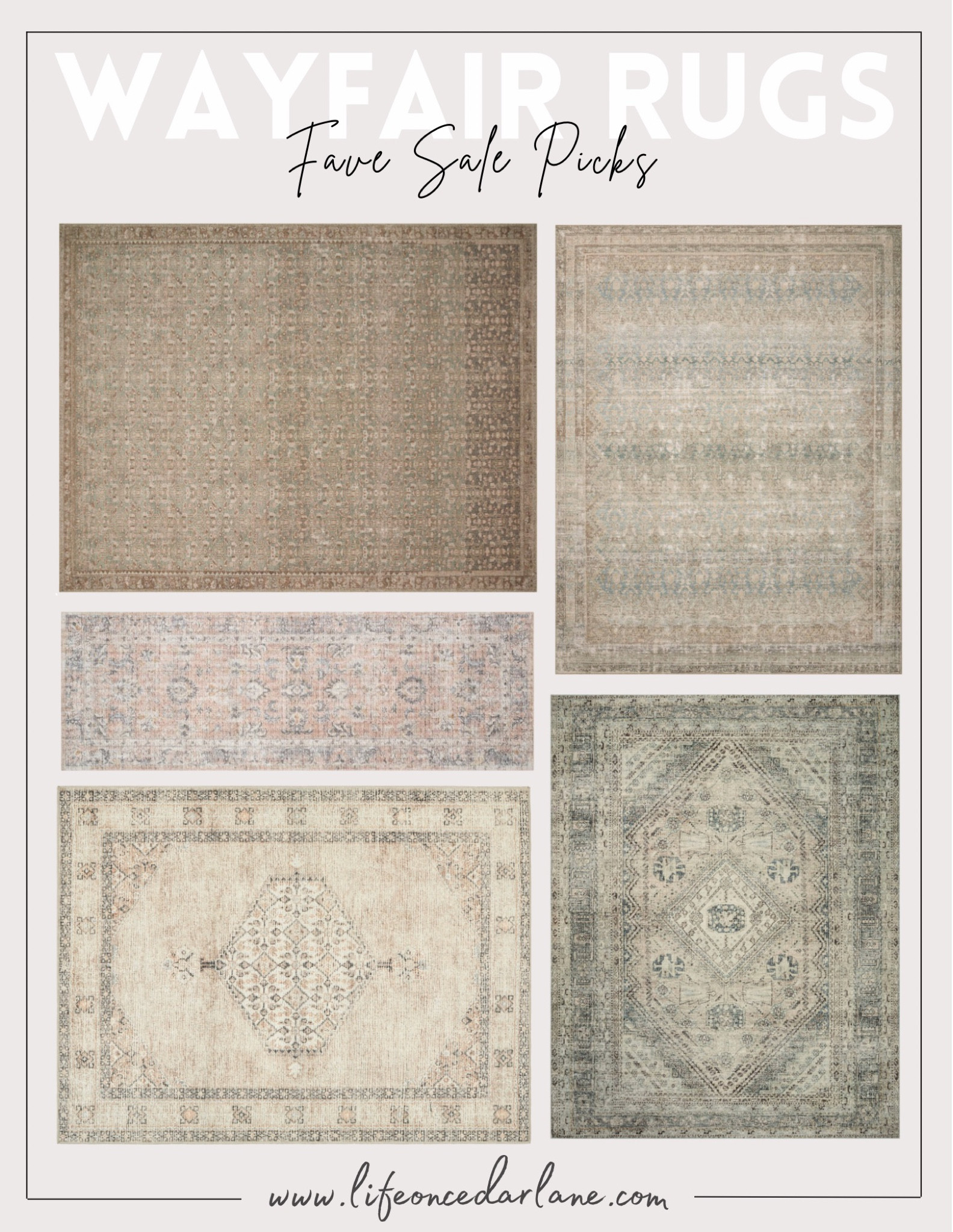 Wayfair Rugs - so many great deals on these pretty rugs! Such an easy way to refresh any space!

#wayfair #rugs #bedroom #livingroom #entryway #runner 

#LTKhome #LTKunder100 #LTKsalealert