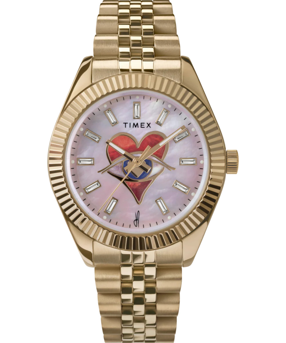 Timex x Jacquie Aiche 36mm Stainless Steel Bracelet Watch | Timex