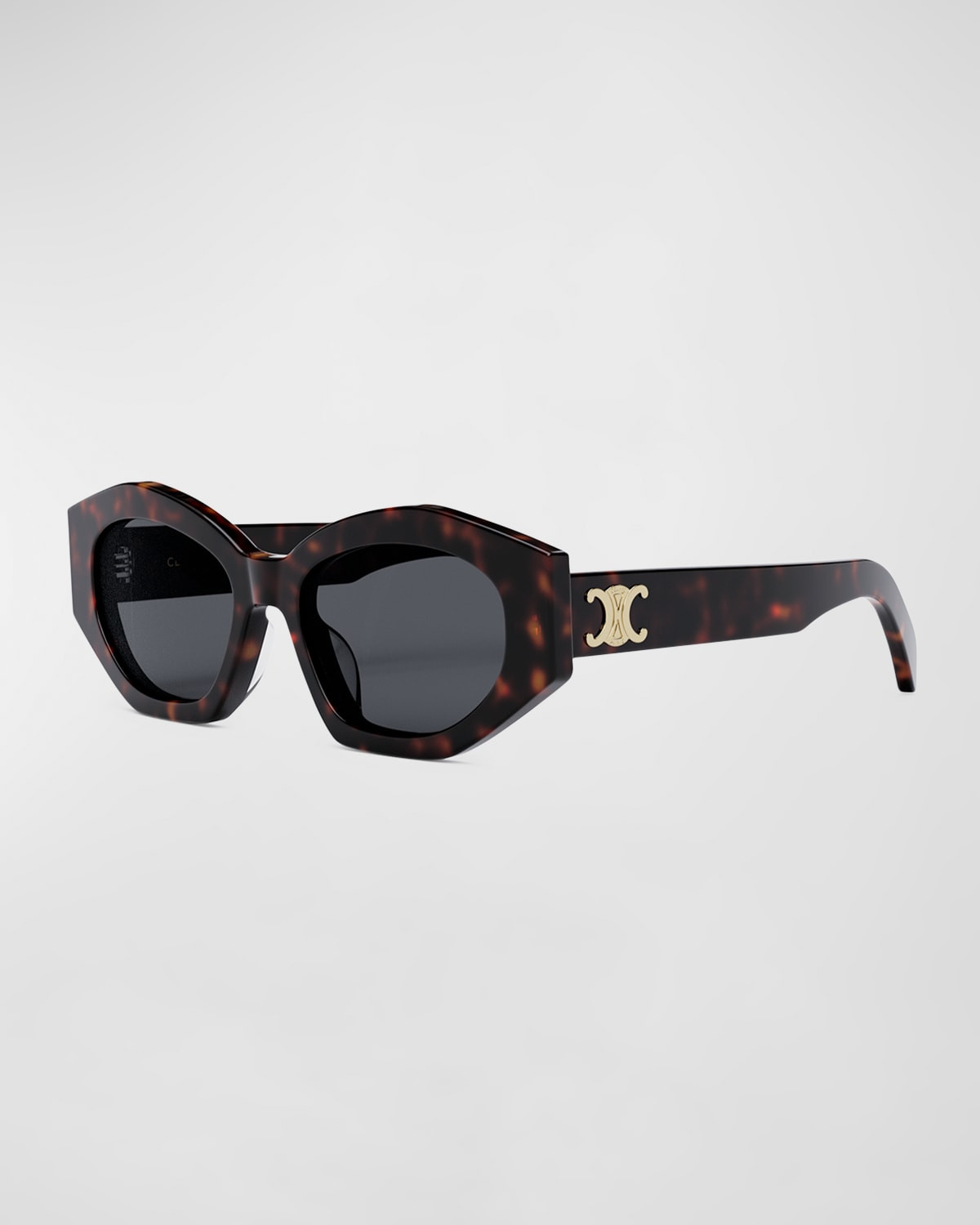 Triomphe Logo Acetate Cat-Eye Sunglasses | Neiman Marcus