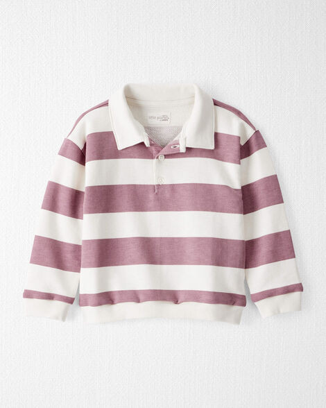 Little Planet Toddler Boys Organic Cotton Henley Top In Stripes Toddler Size 3T Purple Stripes | Carter's Inc