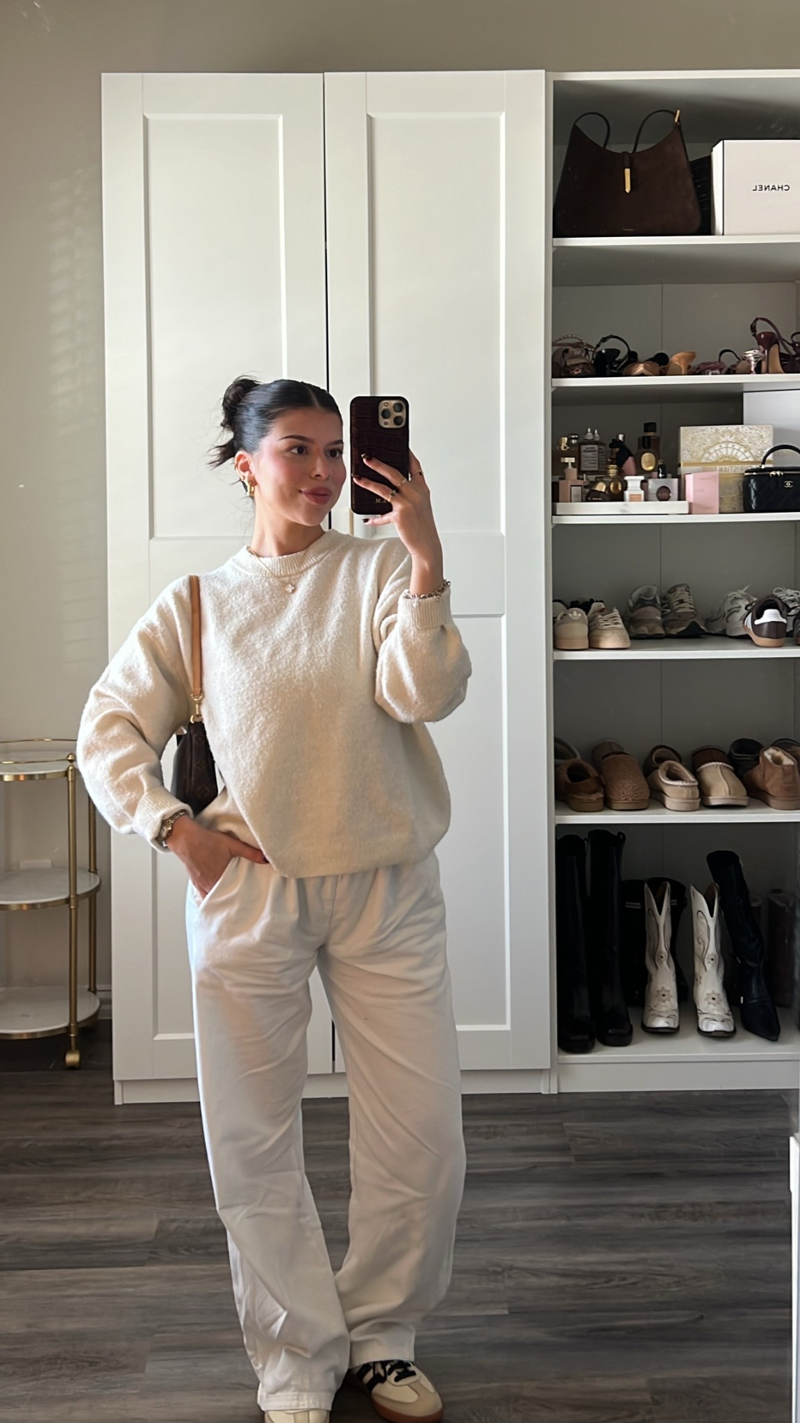 Casual ootd inspo 🤍☁️ spring linen pants outfit, adidas sambas, cream sweater 

#LTKStyleTip