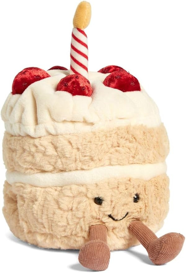 WeightedPlush 12" Birthday Cake Plush Cute Smile Cake Pillow Stuffed Animals Funny Soft Food Plus... | Amazon (US)