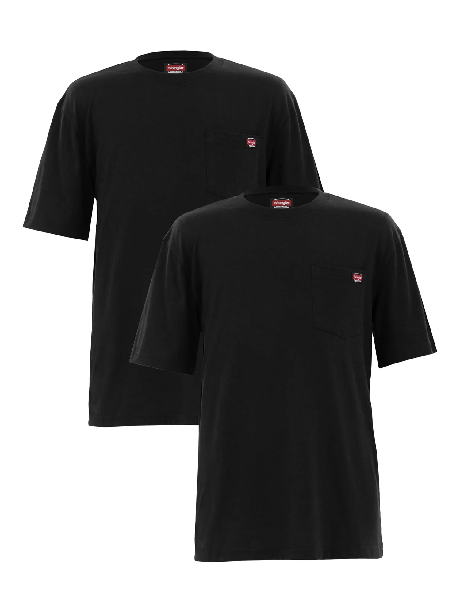 Wrangler Workwear Men's Short Sleeve Pocket Tee 2-Pack Bundle - Walmart.com | Walmart (US)
