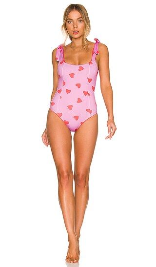 Sydney One Piece in Valentine Heart | Revolve Clothing (Global)